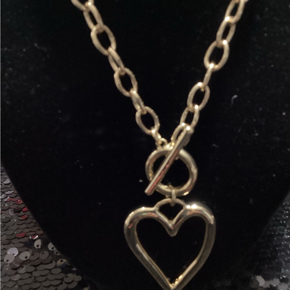 Elegant Gold Heart Necklace